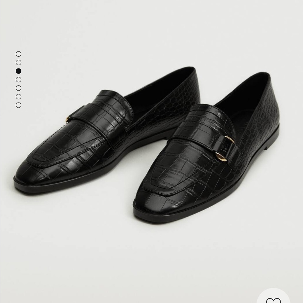 Black loafers from Mango